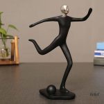 Statue homme sportive avec détails élégants