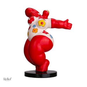 Femme ronde en statue, 28 cm, design contemporain