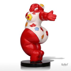 Statue décorative Nana 28 cm, silhouette féminine