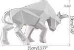 Statue en papier plié de taureau, touche design à votre espace