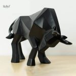 Sculpture taureau 19 cm, accent décoratif unique