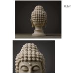 Sculpture décorative Bouddha en pierre, 33 cm