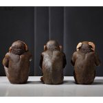 Objet de décoration 3 singes, sagesse et harmonie