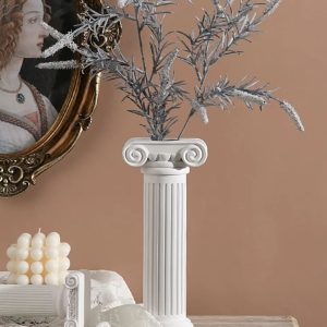 Statue vase colonne grecque 24 cm, décoration élégante