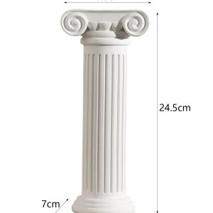 Colonne romaine en statue, 24 cm, style antique décoratif