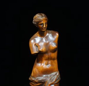 Sculpture de la Vénus de Milo, statuette en bois 20 cm