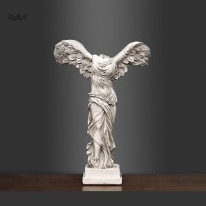 Statue Victoire de Samothrace blanche 25 cm en décoration grecque