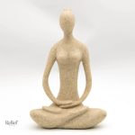 Art de la décoration : Statue Femme Yogi 24 cm