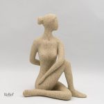Objet Zen décoratif : Statue Femme Yogi 24 cm