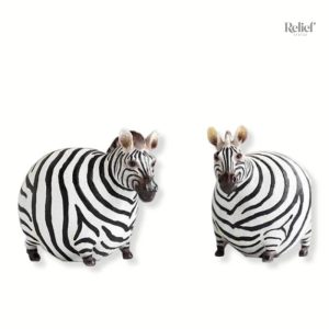 Statue de zèbre en résine, 18 cm, décoration animale