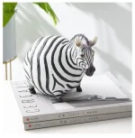 Figurine zèbre noir et blanc, 18 cm, décoration intérieure