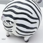 Statue animalerie zèbre, 18 cm, ajout décoratif