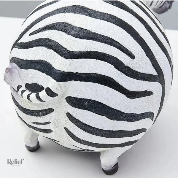 Statue animalerie zèbre, 18 cm, ajout décoratif