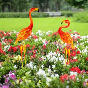 Flamant rose décoratif de 70 cm pour embellir votre jardin