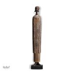 Statuette africaine décorative 37 cm en bois