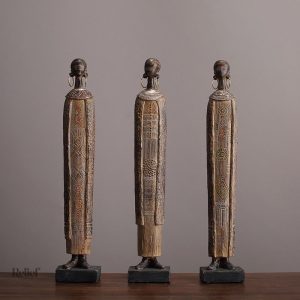 Sculpture africaine de 37 cm, style traditionnel