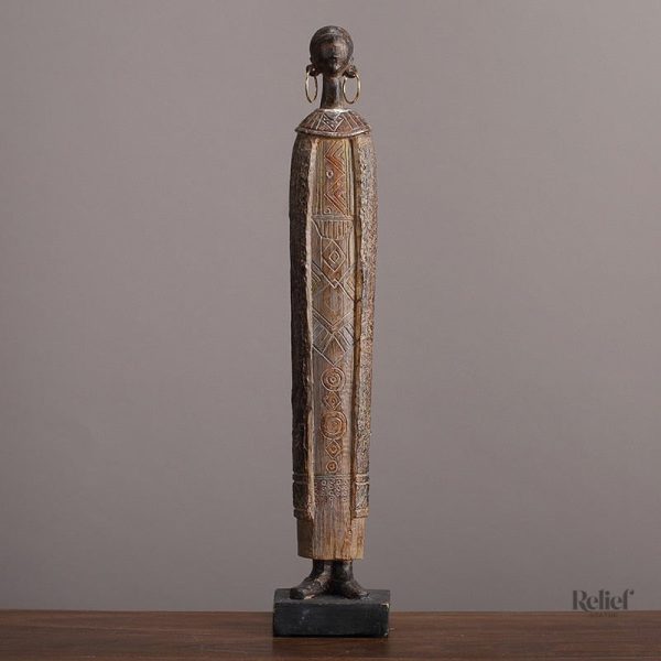 Figurine artisanale africaine de 37 cm
