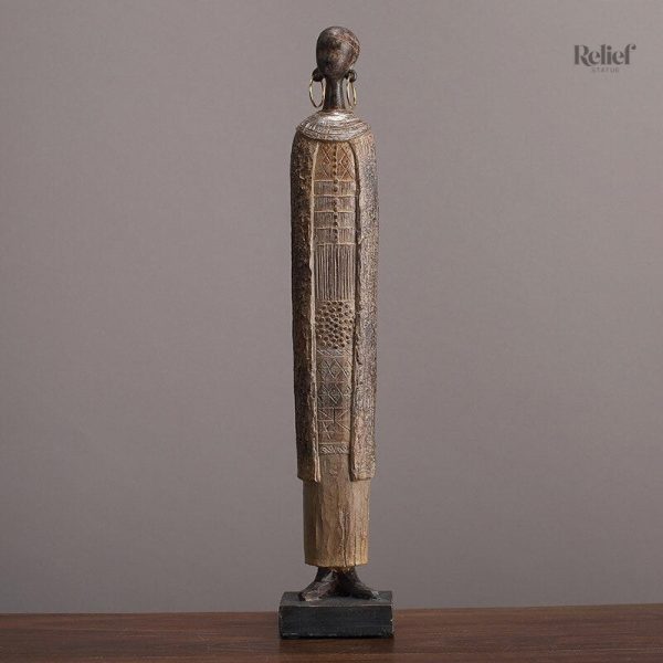 Figurine décorative 37 cm, inspiration africaine