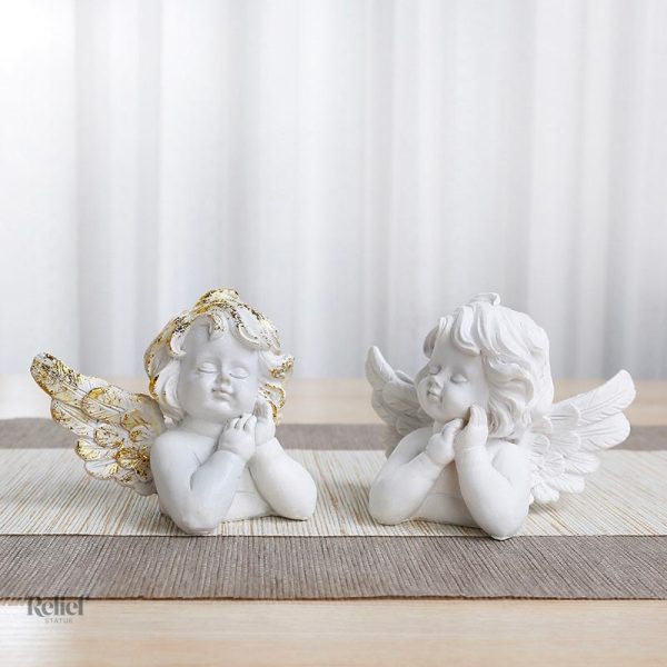 Statuette décorative d'ange 11 cm, symbole de paix et protection