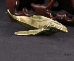 Baleine en métal, sculpture unique pour maison ou bureau