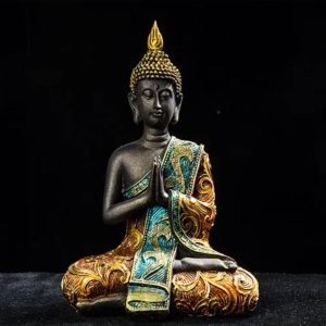 Petite statue hindoue en résine, décor spirituel élégant