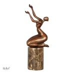 Bronze véritable, statuette décorative, sculpture artisanale