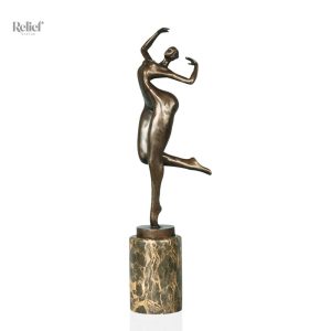 Sculpture en bronze véritable Art Déco 41 cm