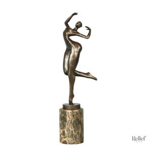 Statuette décorative en bronze, style Art Déco