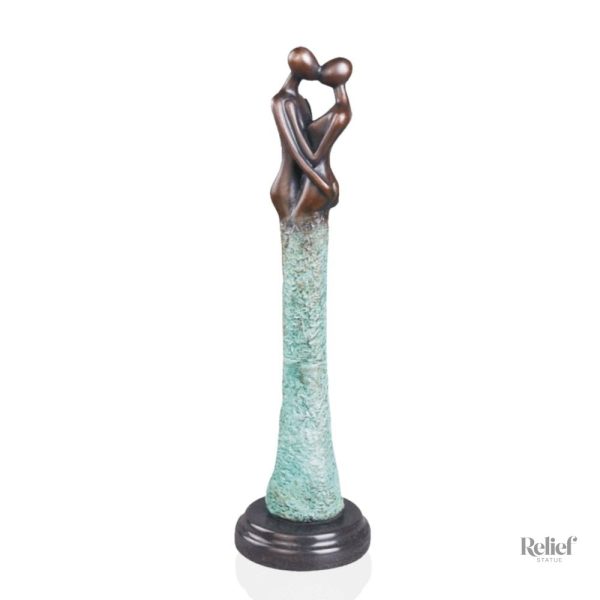 statuette-bronze-couple-1 Sculpture en bronze statuette couple 42 cm