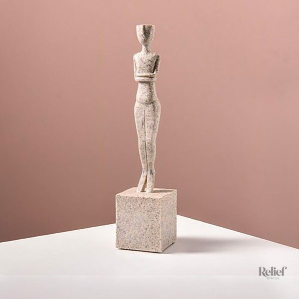Sculpture design de 28 cm, style moderne