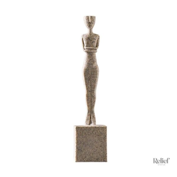 Sculpture 28 cm, statuette moderne en décoration intérieure