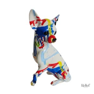Statuette Chihuahua pour décoration intérieure