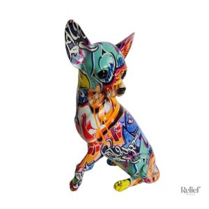 Figurine de chien Chihuahua en taille 25 cm