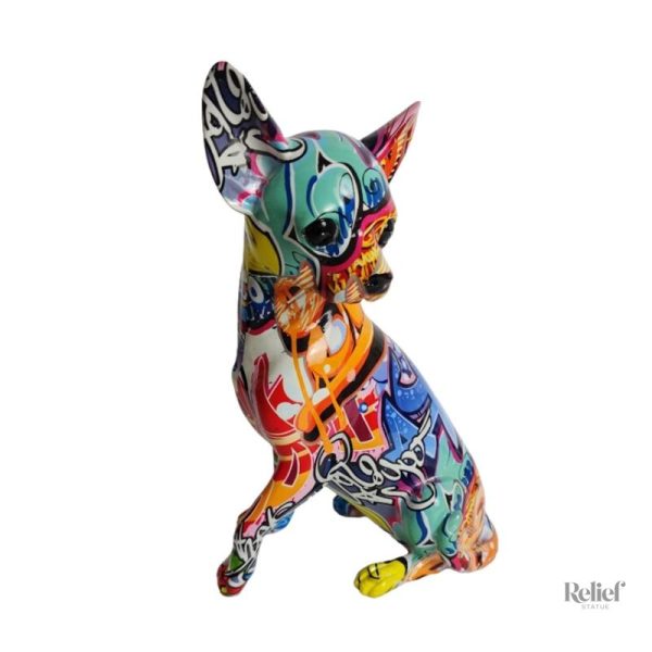 Figurine de chien Chihuahua en taille 25 cm