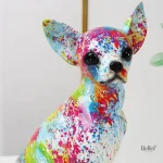 Chihuahua en statuette, accessoire de maison élégant