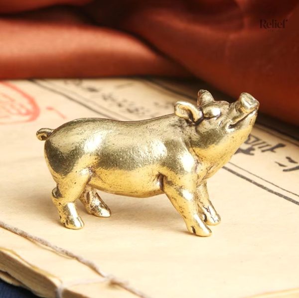 statuette-cochon-laiton-3-cm-1 Statuette cochon en laiton 3 cm, décoration animale