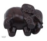 Petit éléphant en bois, figurine de 4 cm, cadeau original