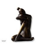 Statuette Femme Assise 16 cm en décoration intérieure