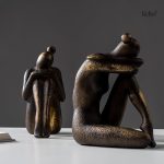 Statuette décorative femme, 16 cm, pour meubles et étagères