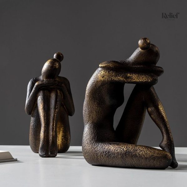 Statuette décorative femme, 16 cm, pour meubles et étagères