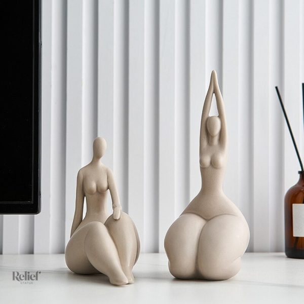 Statuette féminine, design épuré et moderne