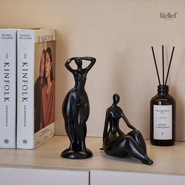 Figurine décorative de femme, création artistique