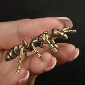 Statuette fourmis en métal, sculpture décorative moderne