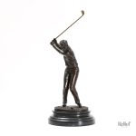 Sculpture de golf, statuette en Bronze 32 cm