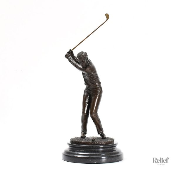Sculpture de golf, statuette en Bronze 32 cm