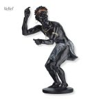 Statuette Guerrier Africain en résine 30 cm