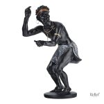 Sculpture artisanale guerrier africain 30 cm