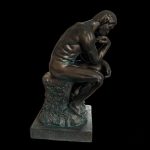 Statue homme en bronze, copie artistique de Rodin