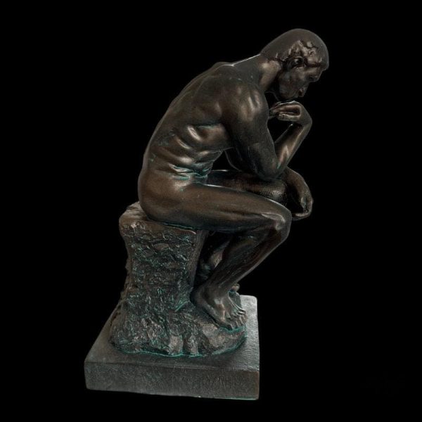 Statue homme en bronze, copie artistique de Rodin