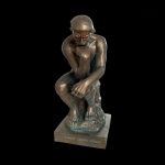 Effet bronze, statue Le Penseur, hauteur 20 cm